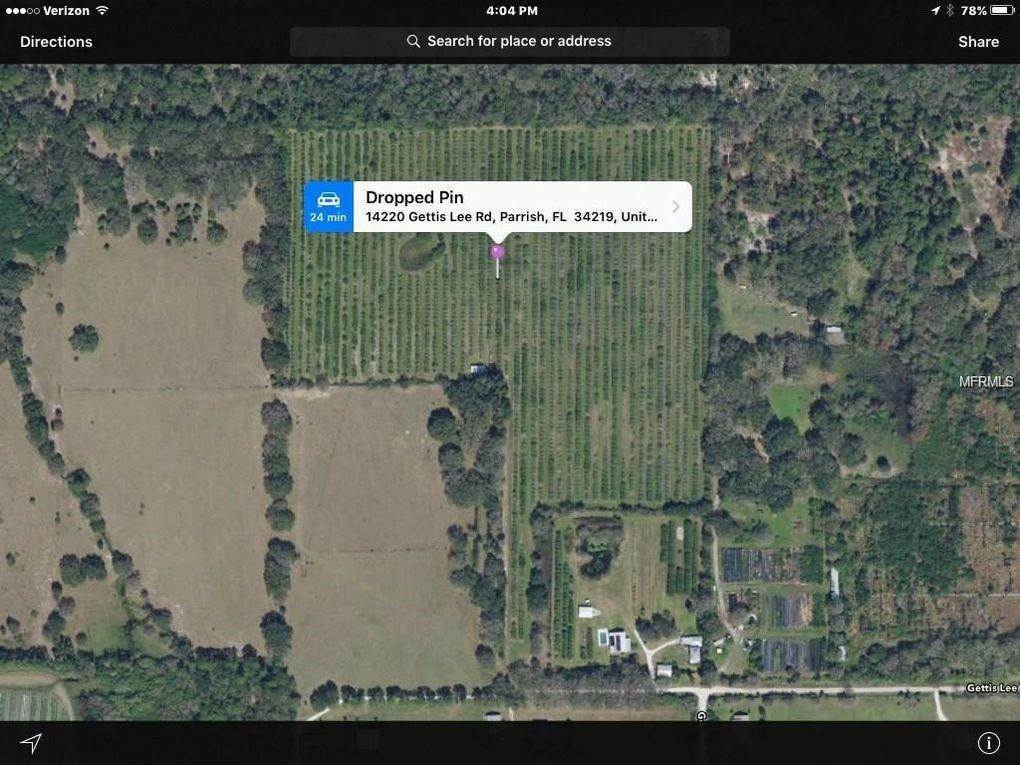 Land for Sale at 14220 GETTIS LEE Road Parrish, Florida 34219 United States
