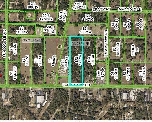 Land for Sale at 9267 COUNTY LINE ROAD Spring Hill, Florida 34608 United States