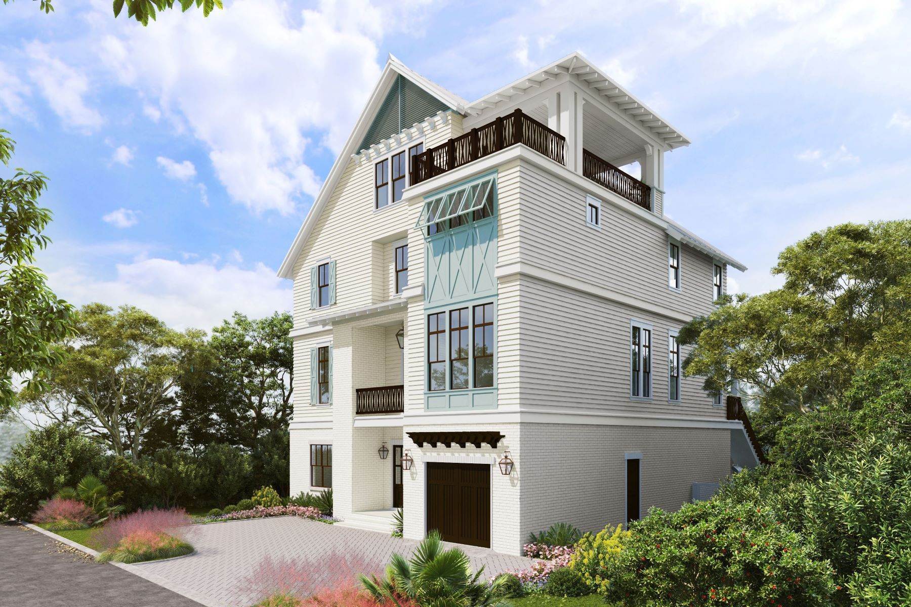 Single Family Homes 为 销售 在 New Construction With Gulf Views In Seagrove Beach 32 Camellia Street 圣罗莎, 佛罗里达州 32459 美国