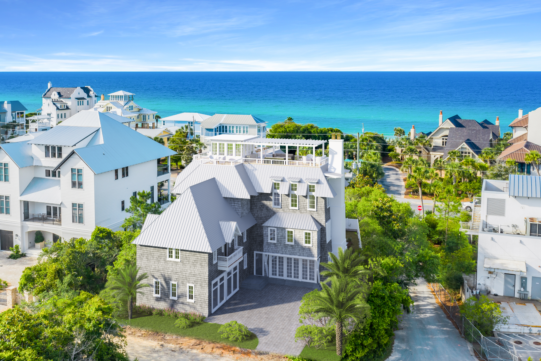 Single Family Homes for Sale at Architecturally Significant New Construction on 30A 44 Headland Avenue Santa Rosa Beach, Florida 32459 United States